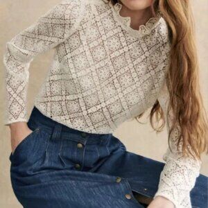 Sezane Eglantine Lace Blouse (brand new with tag)